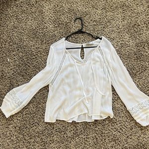 Hollister white blouse, size medium